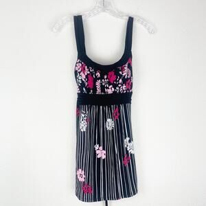 Vintage Speechless Babydoll Top Womens Large Y2K Tank Retro Floral 90s Tunic L